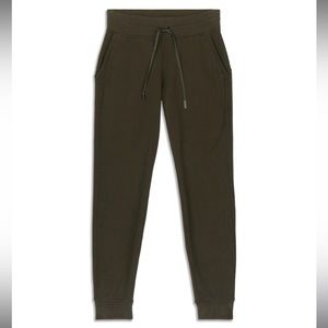 Lululemon Warm Down Joggers Dark Olive Size 4